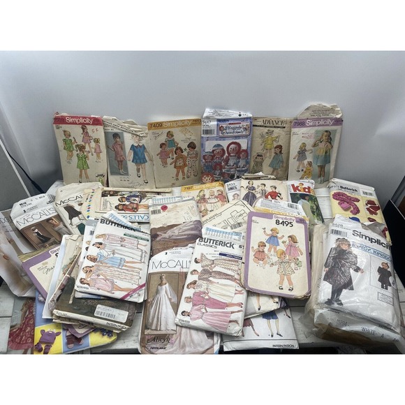 Vintage Mixed Lot Simplicity McCalls Ragedy Ann Misc Kids Wedding Used Patterns - Picture 9 of 16